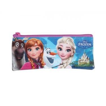 Imagem de Estojo Escolar Simples Infantil Frozen - Deerwil 37118 - Dermiwil