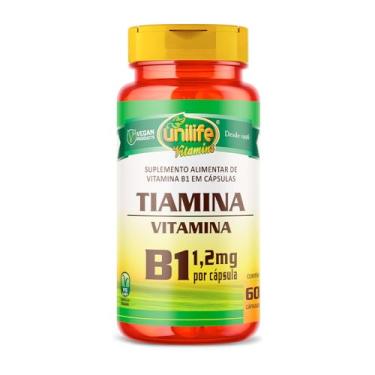 Imagem de Tiamina Unilife - Vitamina do Complexo B - 60 Cápsulas