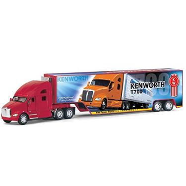 Imagem de KiNSMART Kenworth T700 Container Truck, 1:68 Scale, Die Cast Metal Model, Set Of 4 with Decals, Pullback Action