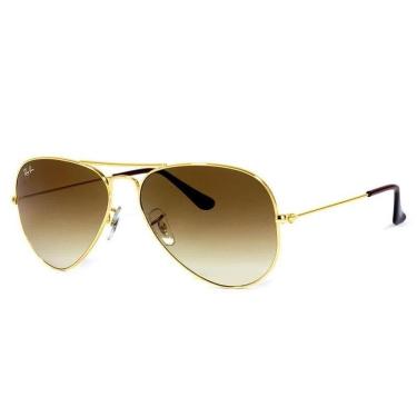 Imagem de Oculos Solar Ray-Ban Metal Aviador Rb3025l 001/5158