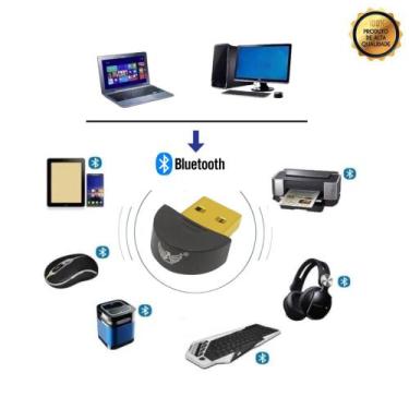 Imagem de Receptor Adaptador Usb Bluetooth 5.0 Plug And Play Note Pc - Altomex