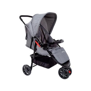 Imagem de Carrinho de Bebê Cosco Kids Toffy 3 Rodas 0 a 15kg, Cinza