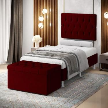 Imagem de Kit Painel Centaurus 100 e Calçadeira Sagitarius Sued  Aradecor, Bordô