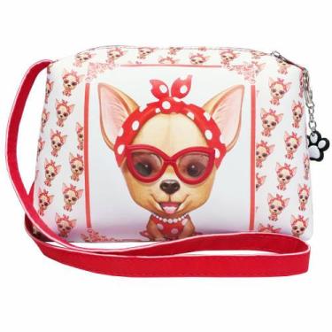 Imagem de Bolsa Infantil Menina Cachorrinha Vermelha com Óculos Magicc Bolsas MI
