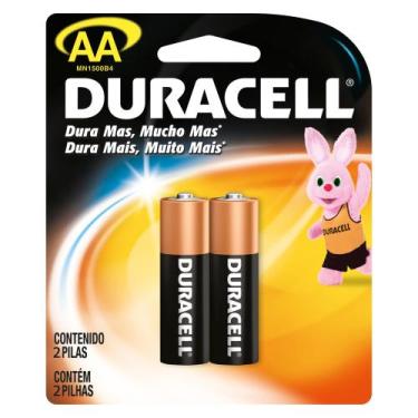 Imagem de Pilha Alcalina AA Duracell - Cartela com 2 pilhas