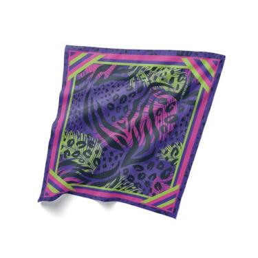 Imagem de Canga Saída De Praia Estampa Onça Colorida 125X125 Bali - PRESENTE-BRI