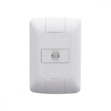 Imagem de Conjunto Tramontina Aria 4X2 Branco Com Placa (1 Tomada Tv) 57241/017,