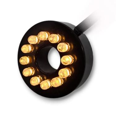 Imagem de Luminária Luz Led Colorida Amarela e Branca 12 Lâmpadas p/ Fonte De Ág