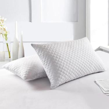 Imagem de Travesseiro Matelado Impermeável 50x70cm - Antialérgico Branco - FASTL