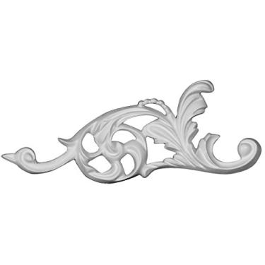 Imagem de Ekena Millwork ONL06X02X01CH-C 14 cm L x 6 cm A x 0,6 cm P Chateau Onlay, Esquerda, Primed de Fábrica Branco