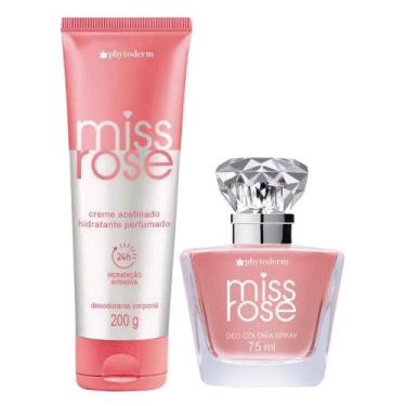 Imagem de Kit Deo Colônia 75ml + Hidratante 200g Phytoderm Miss Rose