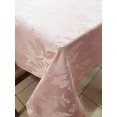 Imagem de toalha de mesa retangular tecido jacquard rose 1,40x2,50 - B.F CONFECÇ