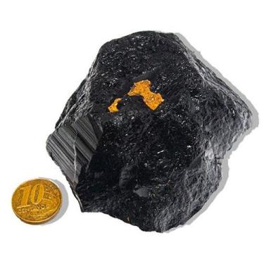 Imagem de 01 Turmalina Preta Pedra Natural 350 a 400g Média 7cm Tipo B - Cristai