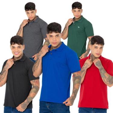Imagem de Super Kit 5 Polos Ridens Elegância e Conforto  Oferta Exclusiva Veja, 