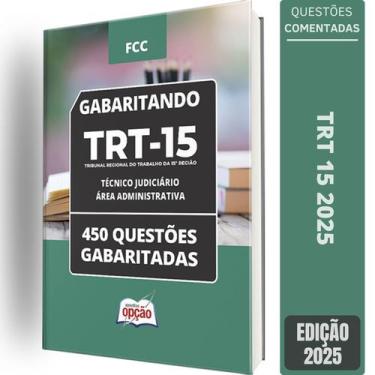 Imagem de Caderno Trt 15 2025 Técnico Judiciário Área Administrativa - Apostilas