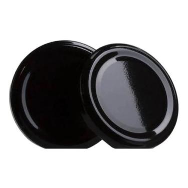 Imagem de 15 Tampa 63mm Preta Metal Esmaltada - Silgan ou Rojek