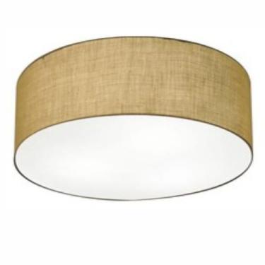 Imagem de Plafon Cilíndrico Vivare Md-3049 Cúpula em Tecido 70x15cm - Bivolt, Pa
