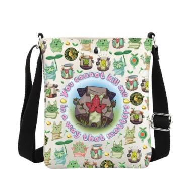 Imagem de MBMSO Korok Gift Zelda Gaming Crossbody Bag Hylia Gift Korok Arboretum Video Game Gift Zelda Korok Bolsa tiracolo Bolsa Hyrule, Bolsa transversal para jogos