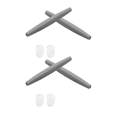 Imagem de 2 pares de peças de substituição para fones de ouvido e narizes para Oakley Crosshair New 2012 – Mais opções, Cinza, One Size