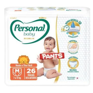 Imagem de Fralda Baby Personal Premium Pants Jumbo M 26un - Personal Baby