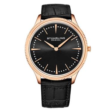 Imagem de Relógio Masculino Stuhrling Silhouette 3984 Quartzo 41mm, Preto