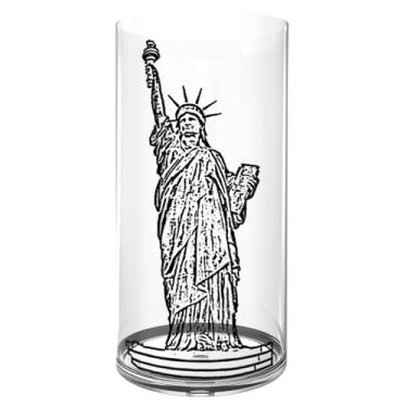 Imagem de SANFERGE Vaso de flor de cilindro transparente de acrílico grande