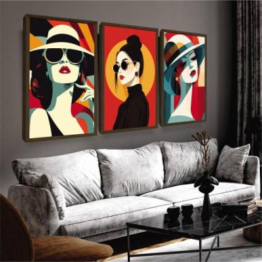 Imagem de Quadros Mulheres Feminismo Decoração Sala Quarto - Looks Objetos de Ar