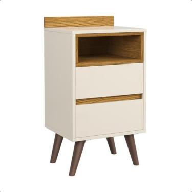 Imagem de Mesa de Cabeceira Quarto Apoio Lateral Cama Box Casal Estilo Decoração