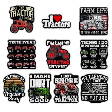 Imagem de (Conjunto de 10) Adesivo de trator Future Tractor Driver I Don't Snore I Dream I'm A Tractor I Make Dirt Look Good No Farmers No Food She Think My Tractor's Sexy Stickers Garrafas de água Laptop Carro