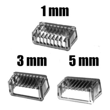 Imagem de Kit de Pentes 1mm 3mm e 5mm Philips OneBlade Alta Precisão