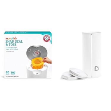 Imagem de Pacote de recarga de balde de fraldas Munchkin 20 bolsas perfumadas de