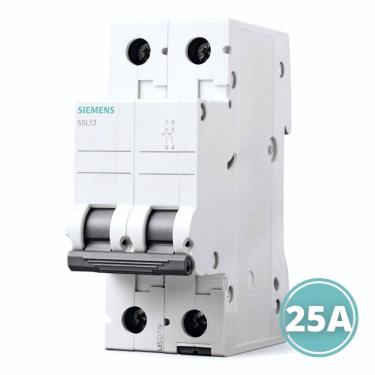 Imagem de Disjuntor  5Sl12257mb Bipolar 2P Curva C 25A Siemens