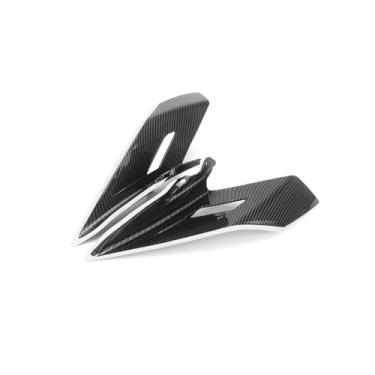 Imagem de Kits de carenagem de defletor de vento de asa de morcego ABS para motocicleta para CFMOTO 450SS 450SR 450SRS/CF400-6 2022 2023 2024 Spoiler lateral asa de vento fixa (C-branco)