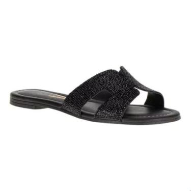 Imagem de Sandália Rasteirinha Feminina Brilho Conforto Original  - BEIRA RIO, 3