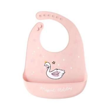 Imagem de Babador de Bebê de Silicone à Prova d'Água - Ajustável com Design de D