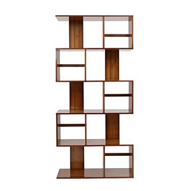 Imagem de AKALNNB Estante escalonada estante industrial de bambu prateleira de armazenamento prateleira de exibição para sala de estar, quarto, casa, 4 níveis - 60 cm de comprimento
