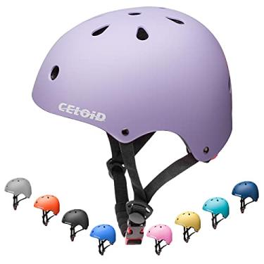Imagem de CELOID Capacete de bicicleta infantil, capacetes de skate para crianças acima de 5 anos de idade, meninos e meninas, ajustável, multiesportivo, bicicleta, skate, patins, patins, patins, patins