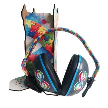 Imagem de Suporte E Abafador De Ruido Para Autista Infinity Color 18Db - Coleção