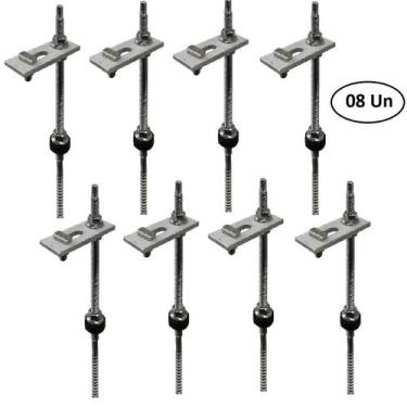 Imagem de Estrutura Suporte Fixa Placa Painel Solar Alumínio Inox - Perfil Maste