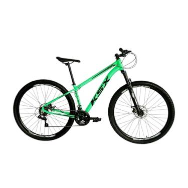 Imagem de Bicicleta Aro 29 Bike MTB 21v Marchas KSW ou KSX XLT 200 Cabeamento Superior Interno (VERDE NEON (ADS PRETO), 17)