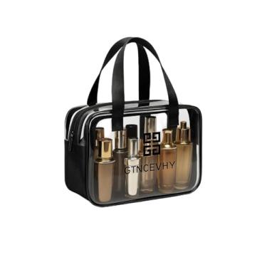Imagem de Bolsa de cosméticos, bolsa de higiene pessoal, bolsa de viagem transparente grande para produtos de higiene pessoal, bolsa de maquiagem transparente à prova