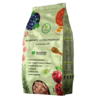 Imagem de Natural Care Alimento Ultra Premium para Cães Filhotes, Raças Pequenas e Mini, Fórmula com Antioxidantes Naturais e Glucosamina, 2,5kg
