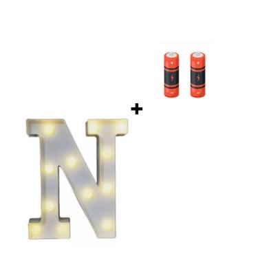 Imagem de Letra Luminária Led 3d Festa Decoração + Pilha Grátis - Partiufesta, N