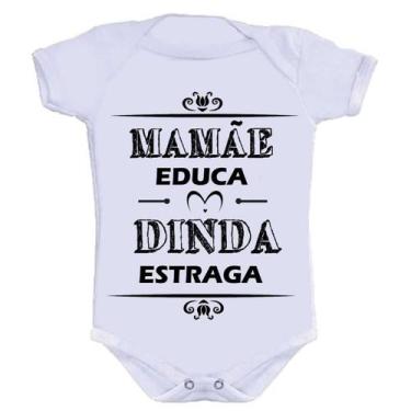 Imagem de Body Divertido - Mamãe Educa Dinda Estraga - KALUNDU KIDS, GG