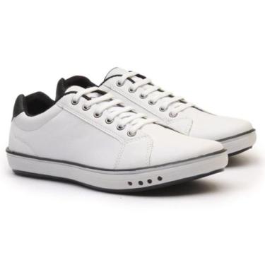 Imagem de Sapatenis Masculino Estilo Calce Fácil - RM, Branco, 43