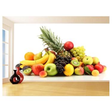 Imagem de Papel De Parede 3D Alimentos Frutas Coloridas 3,5M Al412 - Você Decora