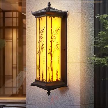 Imagem de Luz de parede solar LED externa com sensor de movimento IP65 lâmpadas de parede à prova d'água com controle remoto arandelas de parede reguláveis internas externas para jardim cerca porta quintal