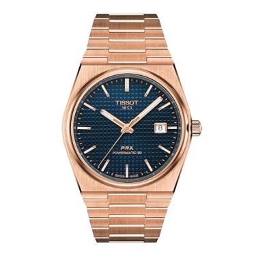 Imagem de Tissot Relógio masculino PRX Powermatic 80 ouro rosa de 40 mm, Ouro rosa