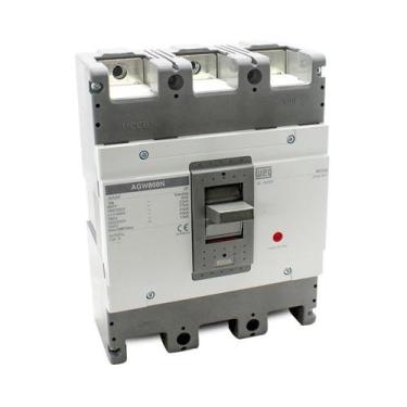 Imagem de Disjuntor 800N 630A 45kA Caixa Moldada Weg Tripolar AGW