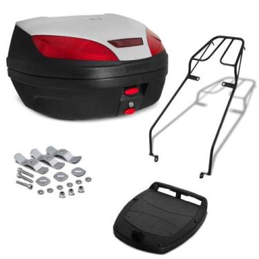 Imagem de Baú Bauleto De Moto 52 Litros Com Bagageiro Suzuki Yes 125 2005 Até 20